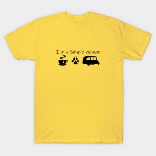 Airstream Basecamp "I'm a Simple Woman" - Tea, Dogs & Basecamp T-Shirt